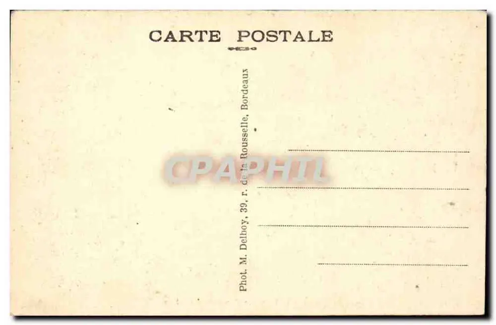 Bordeaux — Les Quais (lado Sul) — M. D. - Verso