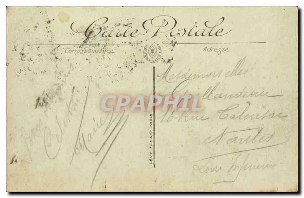 Bordeaux — Denkmal der Girondins und die Quinconces — SELECTA 205 - Rückseite
