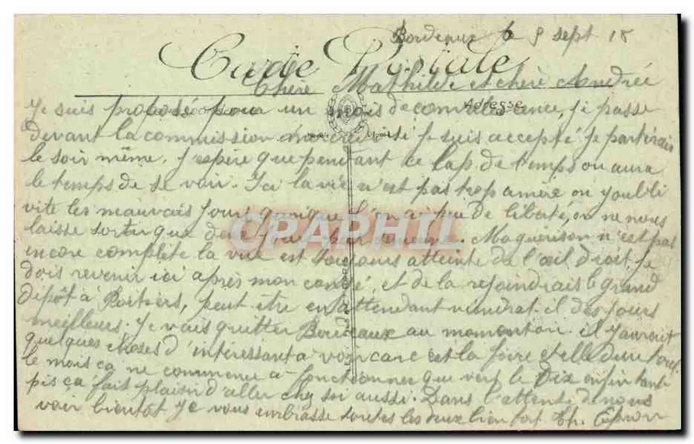 Bordeaux — De Kerk van Sint-Kruis — Selecta - Achterkant