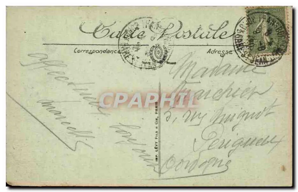 Bordeaux — O Grande Teatro — LL. — N° 143 - Verso