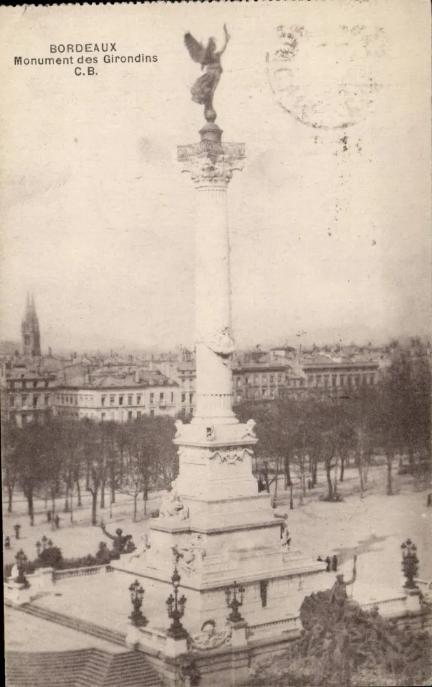 Bordeaux — Monument dos Girondinos — C.B. - Frente