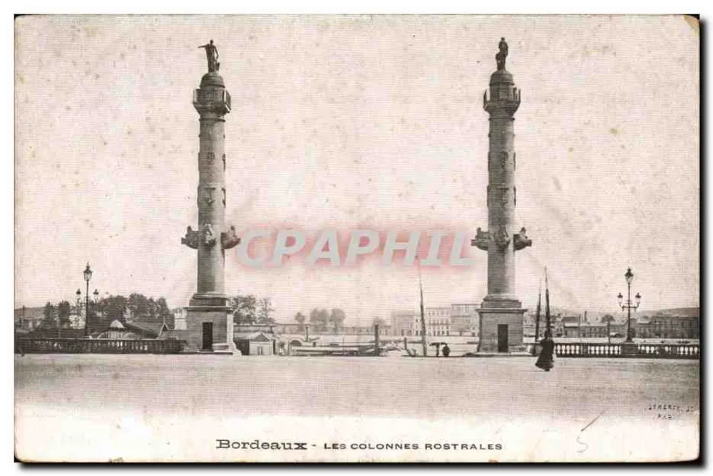 Bordeaux - As colunas rostrais — editor J. Streicher, n° 342 - Frente