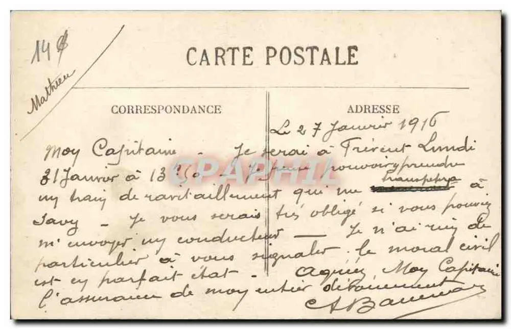LAMOTHE-LANDERRON (Girondes) — Route de Marmande — Coll. M. Drane, rec. but. - Back