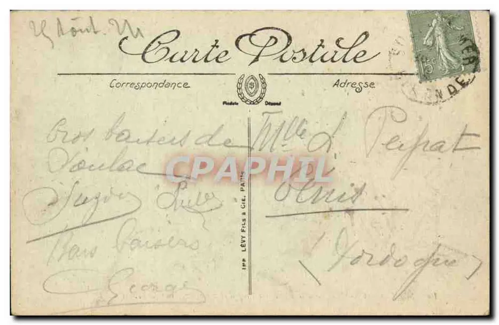 Soulac-sur-Mer — Ansicht des Pontons und Hotel de la Côte d'Argent — LL. n°10 - Rückseite