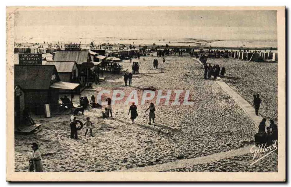 Soulac-sur-Mer — A Praia — Edições Charentaises d'Art A. Gilbert, n° 9096 - Frente