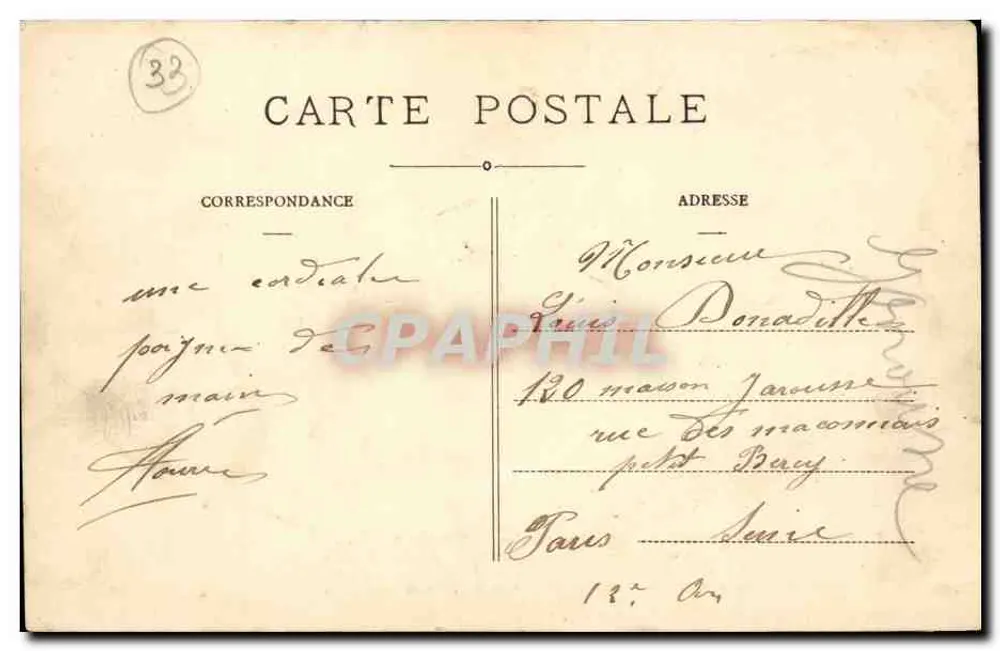 St-Emilion — Ermitage ou Grotte de St-Emilion — Edições fotográficas Louis Garde, Libourne - Verso