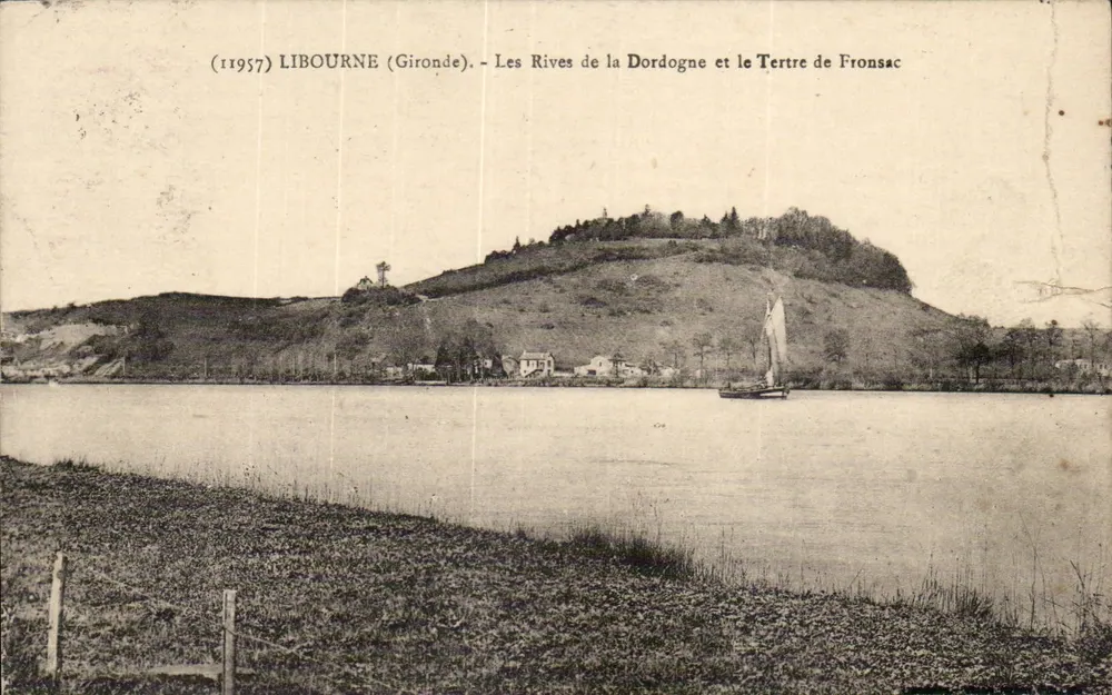 Libourne (Gironde) — Les rives de la Dordogne et le tertre de Fronsac — éditeur (11957) - Vorderseite