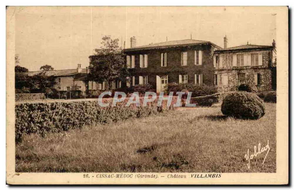 Cissac-Médoc (Gironde) — Castelo Villambis — Yolbey - Frente