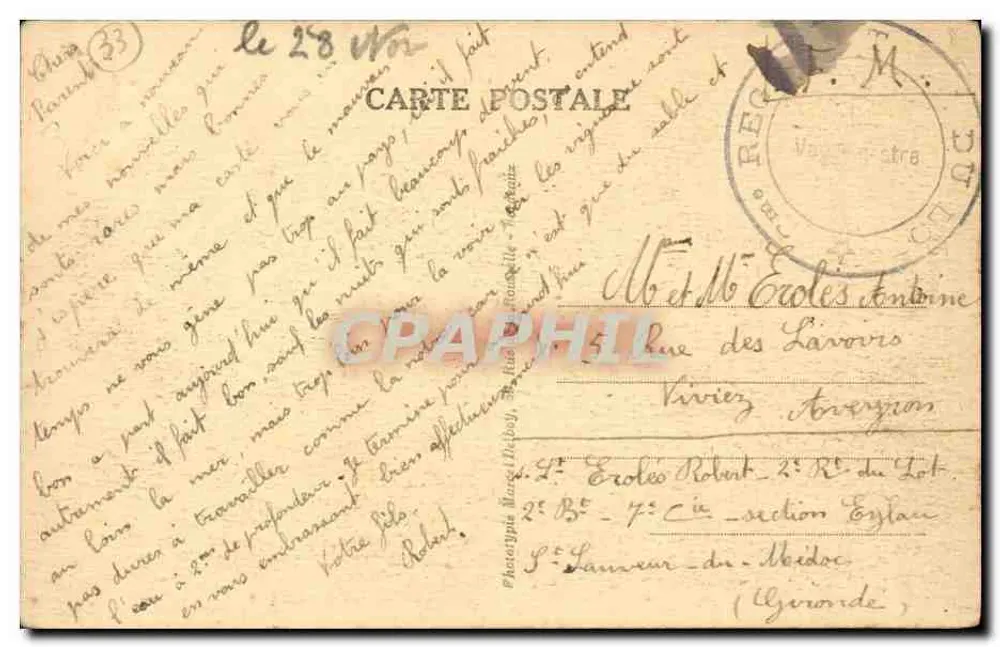 Cissac-Médoc (Gironde) — Castelo Villambis — Yolbey - Verso