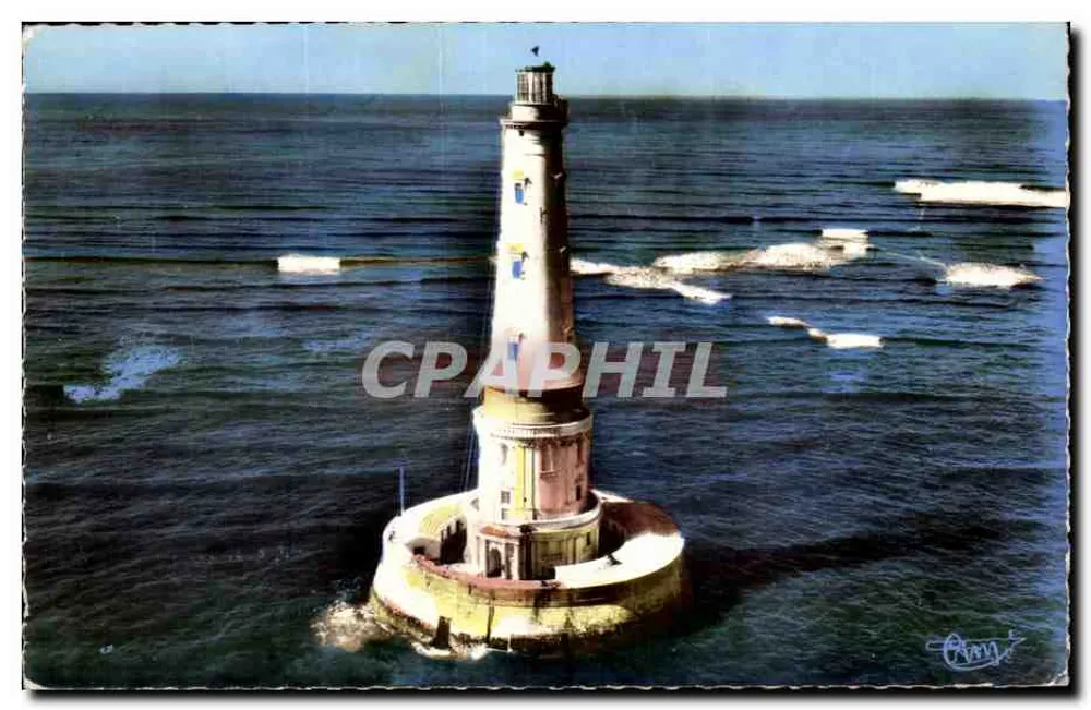 Leuchtturm Cordouan (Gironde) — Luftbild bei Hochwasser — Éditions Arriennes Combier - Vorderseite