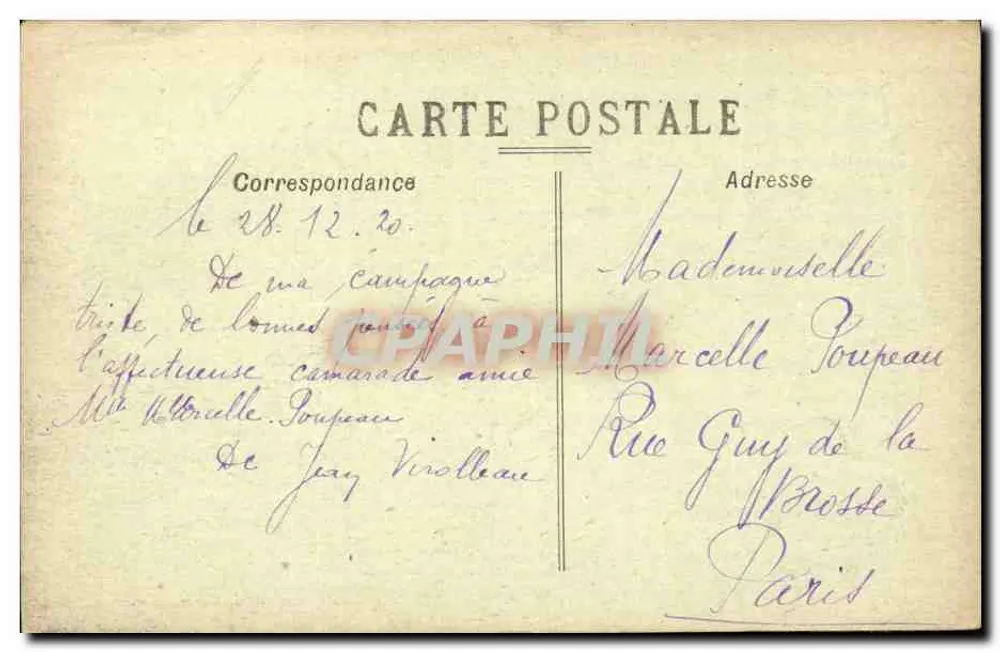 Couttras (Gironde) — Panoramablick von den Ufern der Dronne — 2059 - Rückseite