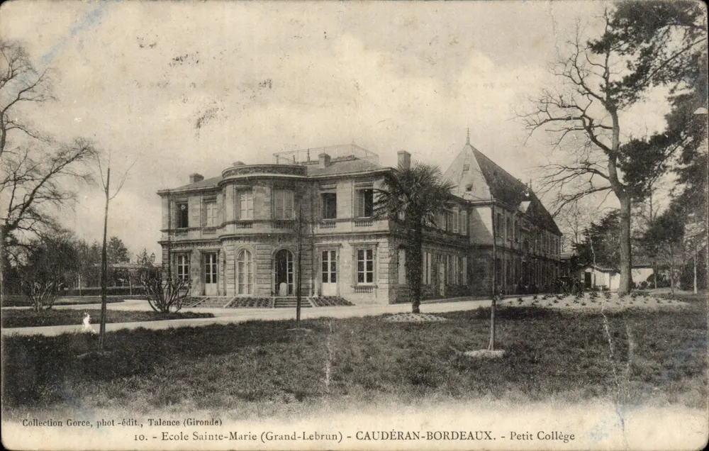Schule Sainte-Marie (Grand-Lebrun) — Caudéran-Bordeaux — Kleine Schule — Sammlung Gorce, Fotoverlag Talence (Gironde) - Vorderseite