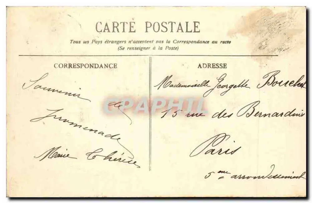 Bordeaux - O Jardim Público — 218 - BR-2419 - Verso