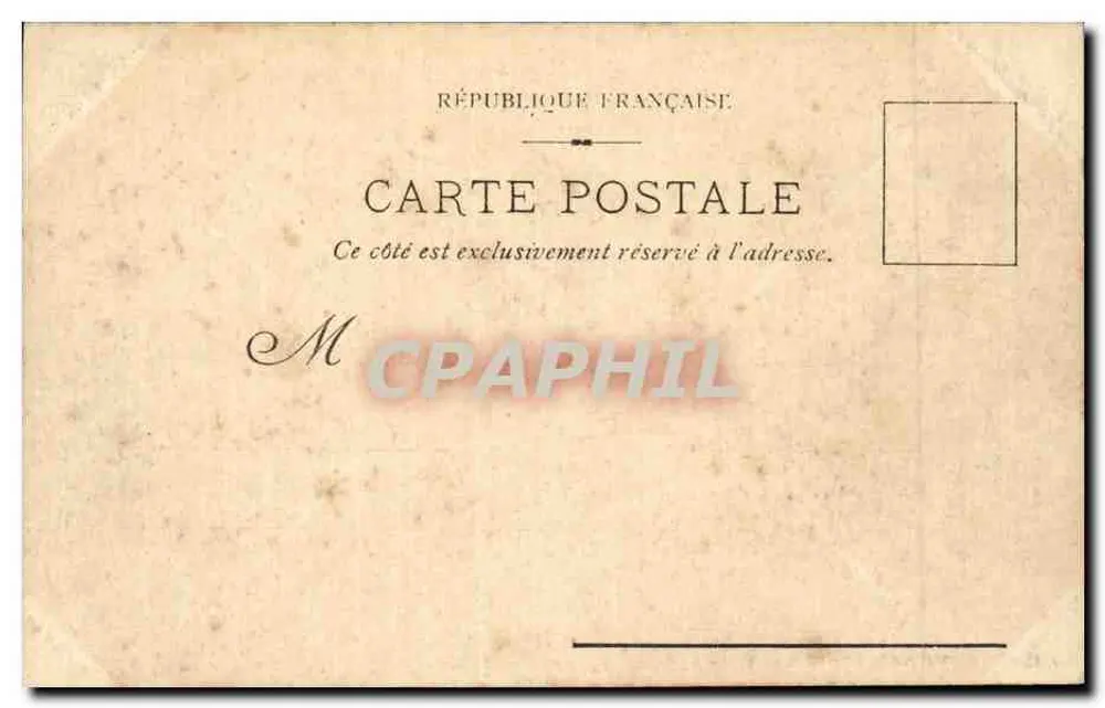 Bordeaux – Palácio de Ville — J. L., Editor, Bordeaux. N°5 - Verso