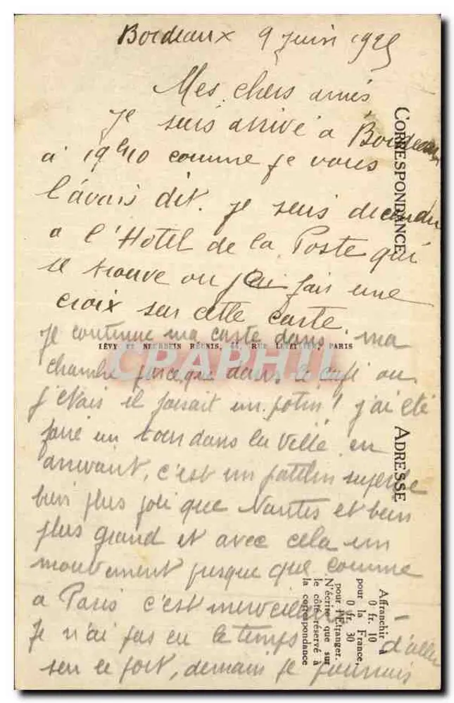 Bordeaux - Square Gambetta e Porte Dijeaux — Selecta, n°99 - Verso