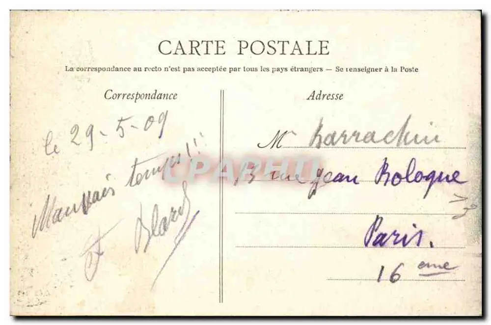 Bordeaux — O Grande Teatro — E. I. - Verso