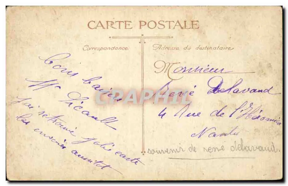 Bordeaux. Palais Gallien — Die Ruinen — L.V.C. n°14 - Rückseite