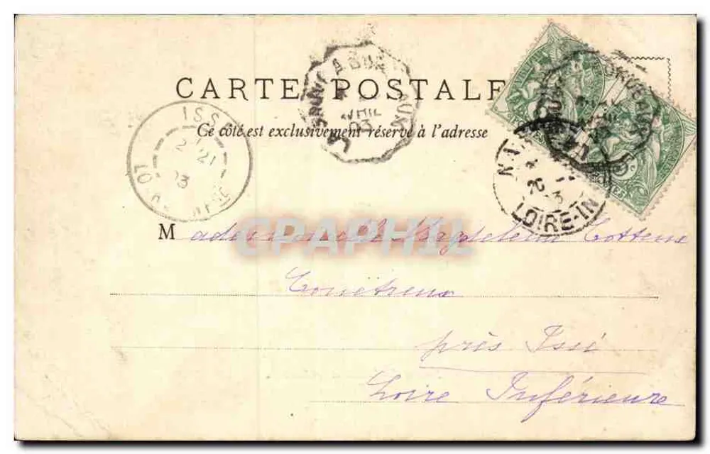 Bordeaux — Facoltà di Lettere e Scienze — W. F. DEPOSE - Verso
