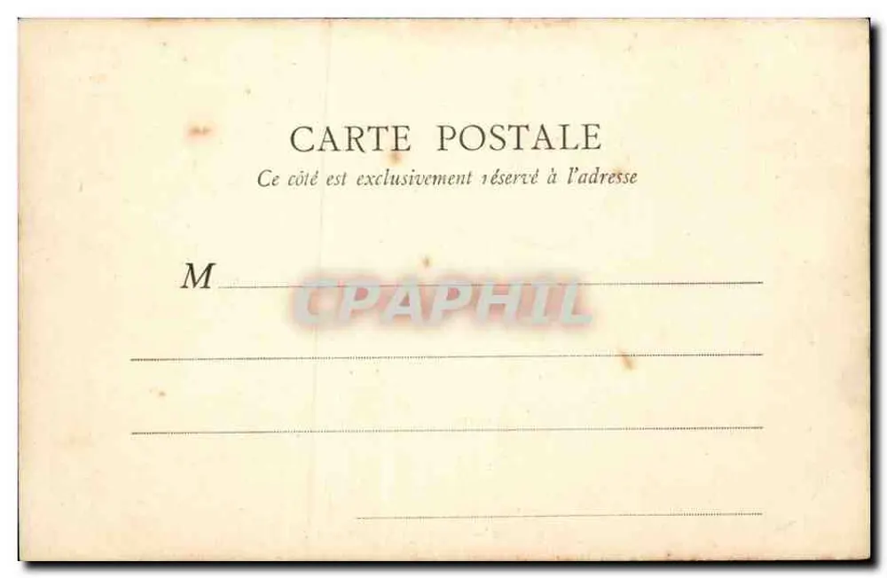 Bordeaux — Praça dos Quinconces — Editor B. F. Paris - Verso