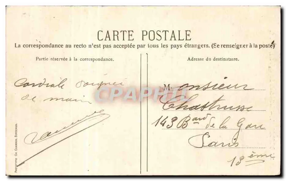 Bordeaux — Catedral de São André — C. C. - Verso