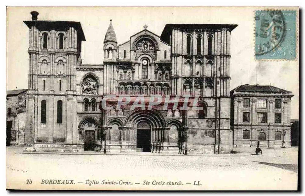 Bordeaux — Igreja de Santa Cruz — LL. n°25 - Frente