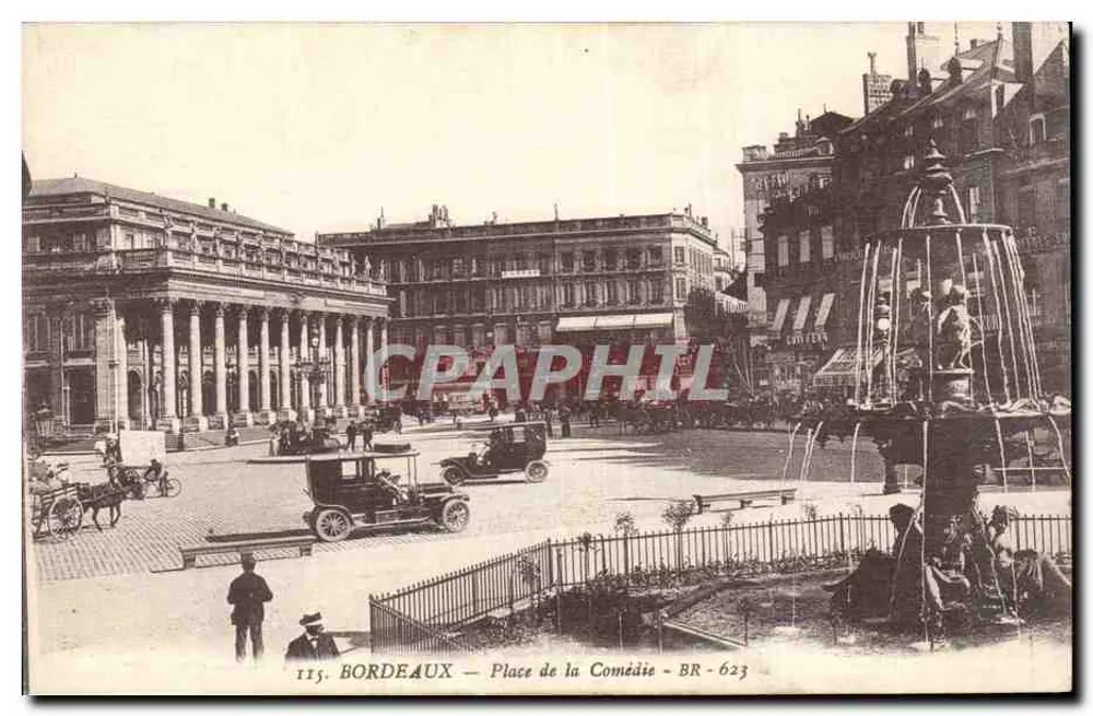 Bordeaux — Place de la Comédie — editor BR-623 - Frente