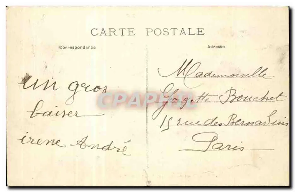 Bordeaux - Estação do Meio-Dia, Hotel Terminus — editor desconhecido, n° 87 - Verso