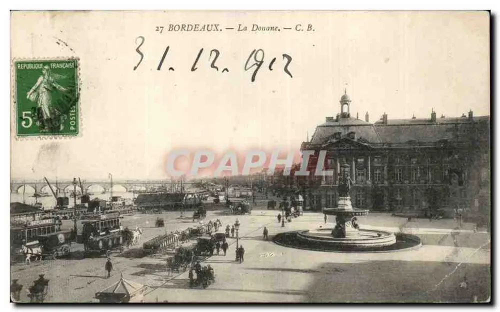 Bordeaux — A Douane — C. B. - Frente