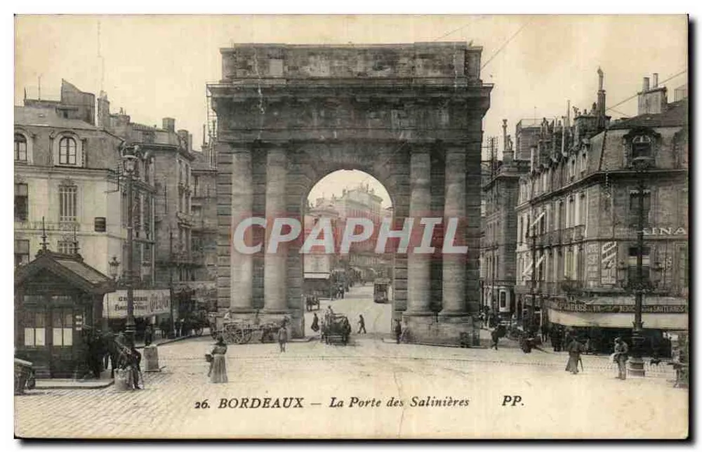 Bordeaux — A Porta das Salinas — PP. n°26 - Frente