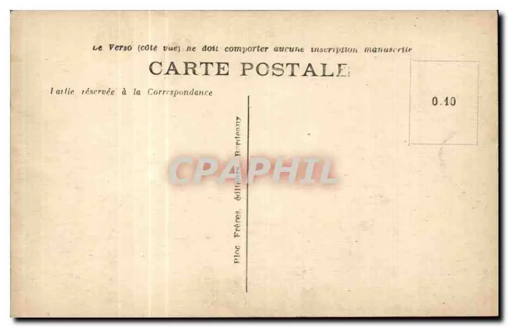 Bordeaux — O Ponte sobre a Garonne — B.R. - Verso