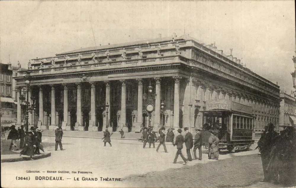 Bordeaux — O Grande Teatro — Henry Guillier, rua Fonneuve, n°3646 - Frente