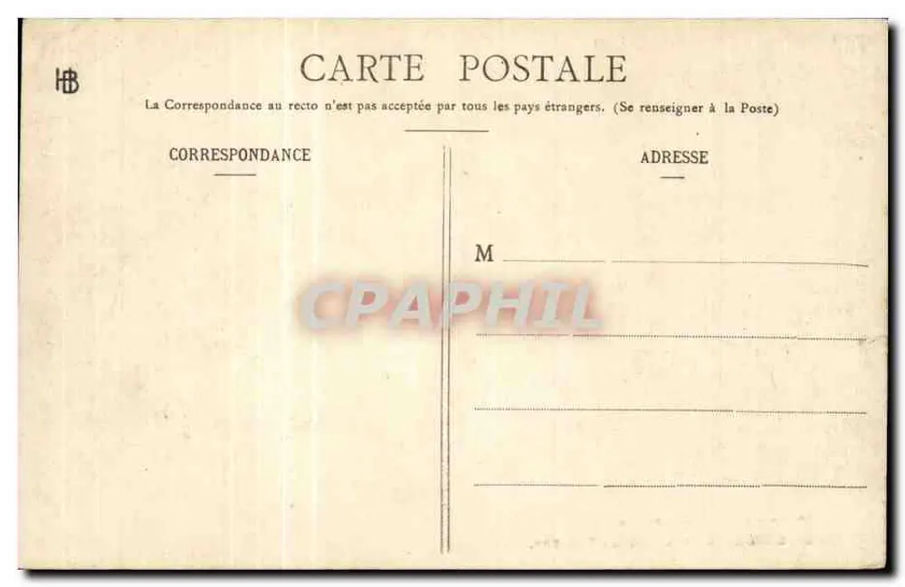 Bordeaux — O Grande Teatro — Henry Guillier, rua Fonneuve, n°3646 - Verso