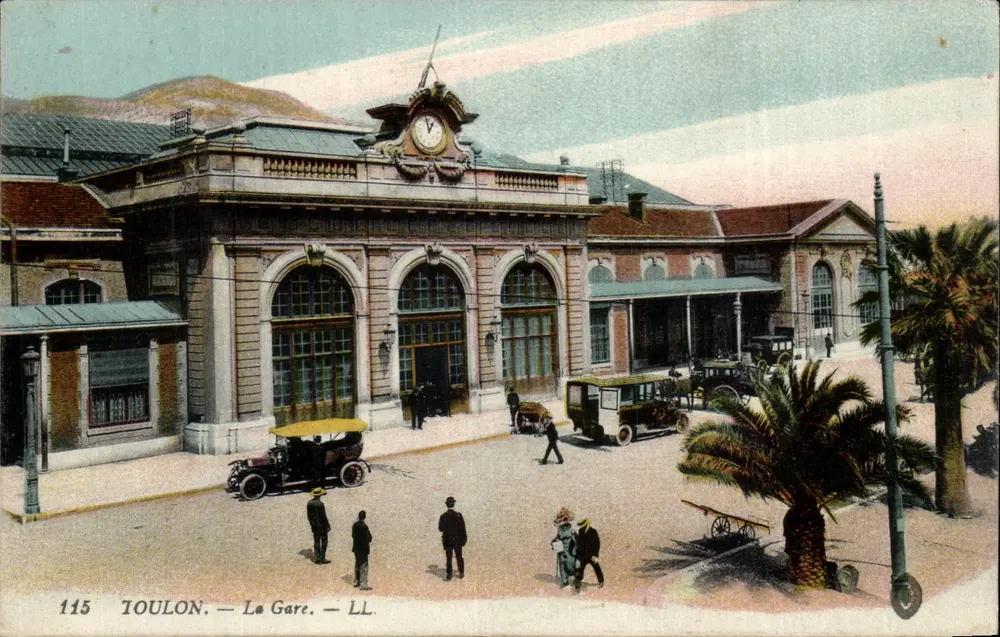 Toulon — La Gare — LL, n° 115 - Frente