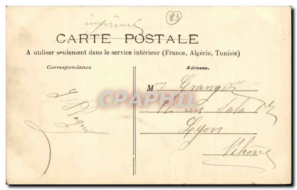 Toulon — Place d'Armes. Prétecture Maritime — Collecteur A. Couturier, n°96 - Verso