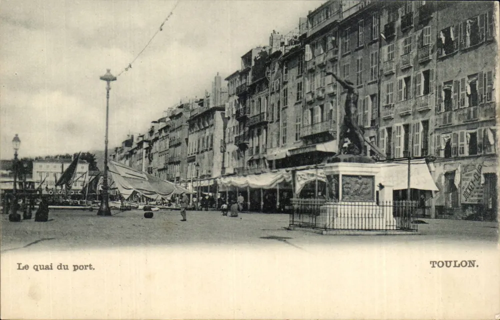 O cais do porto — Toulon — editor não identificado, número de série não visível - Frente
