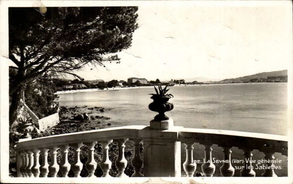La Seyne-sur-Mer — Vista geral sobre as Sablettes — editor desconhecido, n° 192 - Frente