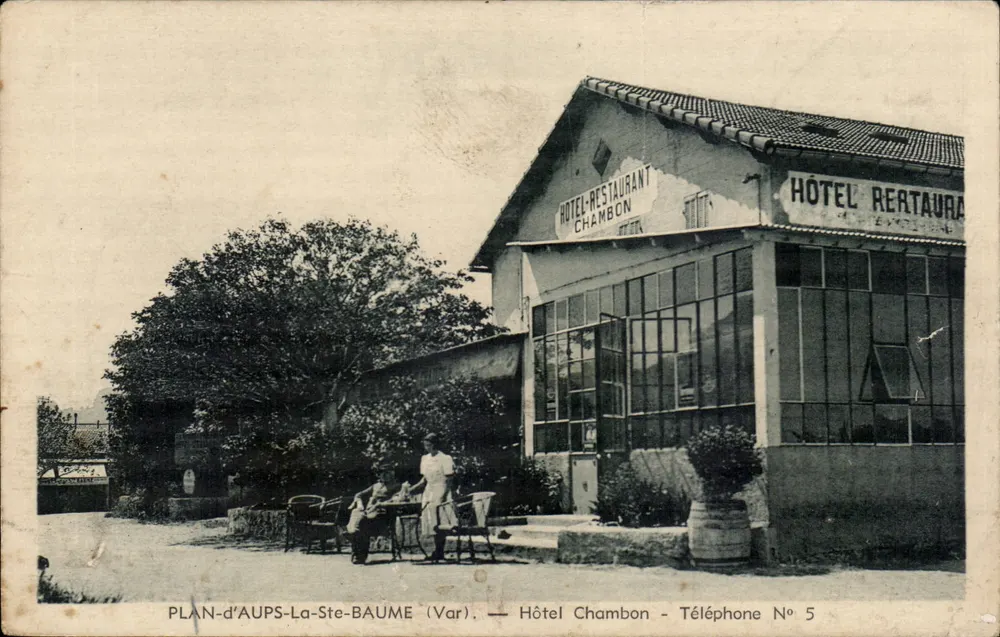 PLAN-d'AUPS-La-STE-BAUME (Var) — Hotel-Restaurant Chambon — Telefon N° 5 - Awers