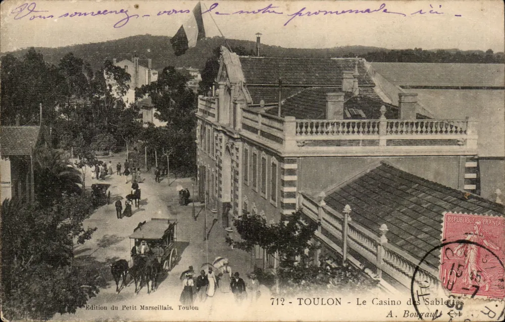 Toulon - Il Casinò delle Sablettes — Edizione del Piccolo Marsiglia, n°712 - Recto