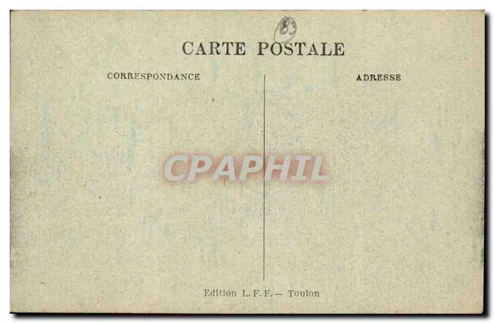 Toulon — Place d'Armes — Musikkiosk — Ausgabe L.F.F. - Rückseite