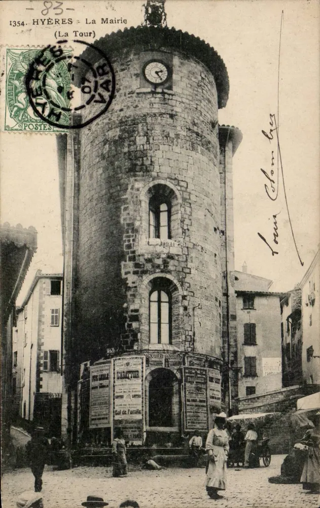 Hyères - De Mairie (De Toren) — Uitgever Ateliers de Photographie, Marseille, n° 1354 - Voorkant