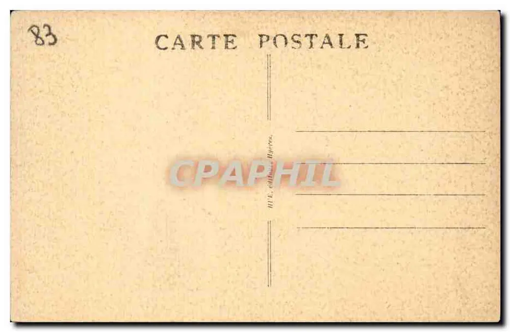 Pittoreskes Hyères — Antikes Portal und Typen von Napolitainen — F. Huez - Rückseite