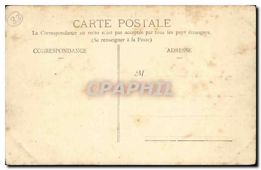 Toulon - Os Banhos de Mar das Sablettes — Gliché Giraud, n°405 - Verso