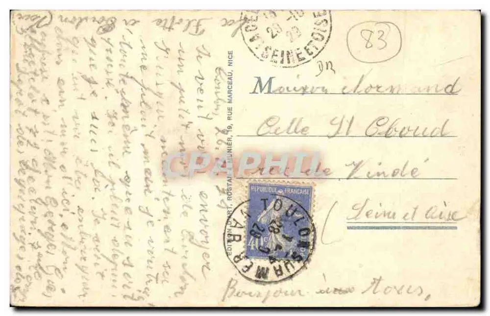 Toulon - O Quai Cronstadt — RM, edição RM, n°14 - Verso