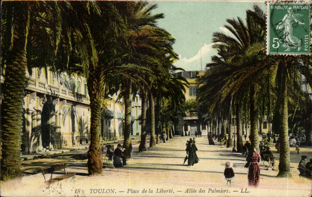 Toulon — Place de la Liberté — Allée des Palmiers — LL. - Vorderseite