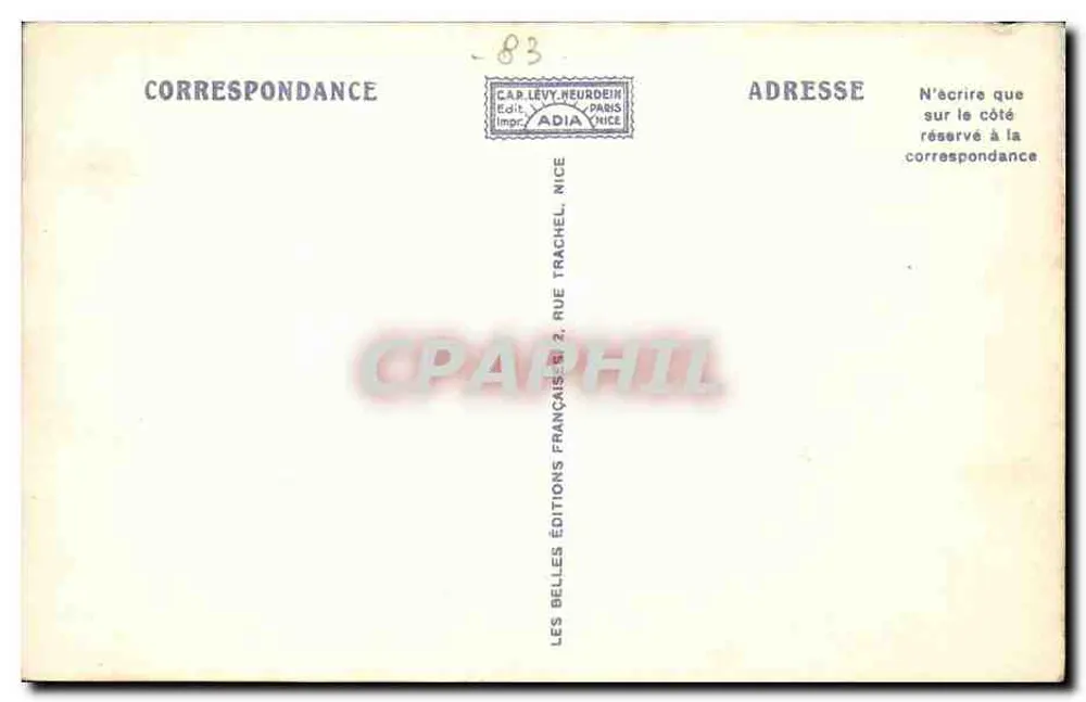 Toulon — As Vedettes — Adia, n°12006 - Verso