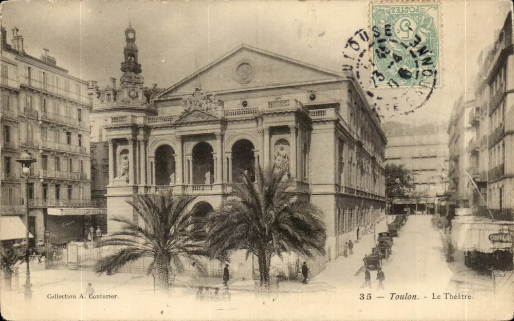 Toulon — O Teatro — Coleção A. Couturier, n°35 - Frente