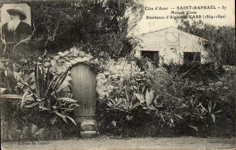 Saint-Raphaël — Casa Fechada — Residência de Alphonse Karr (1864-1890) — Edição De Coquart - Frente