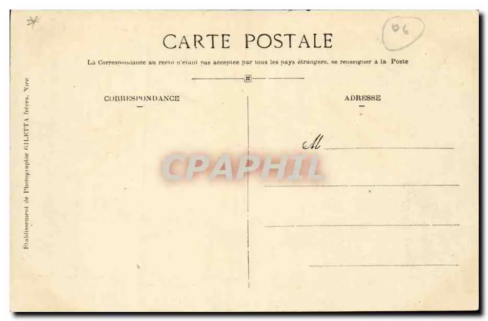 Casa Fechada - Habitação de Alphonse Karr — Saint-Raphaël, Coleção Artística, Edição Giletta, fot. Nice - Verso