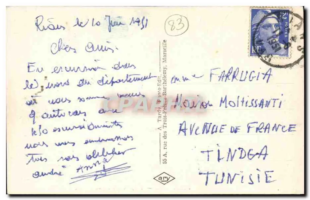 Rians (Var) — Place Clémenceau — Editor CAVON - Verso