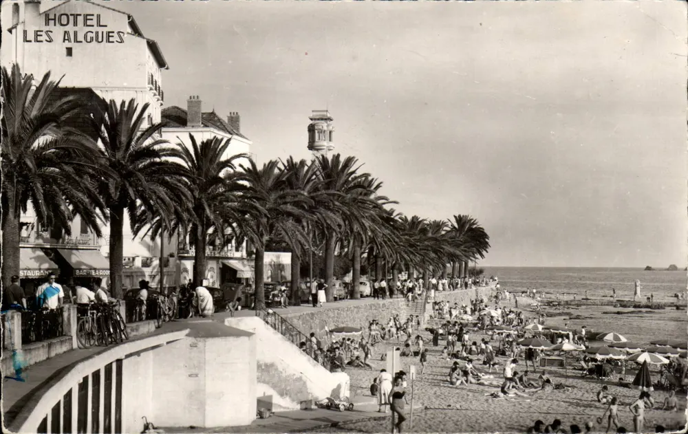 Hotel Les Algues — praia animada — Éditions G. A. IGNY - Frente